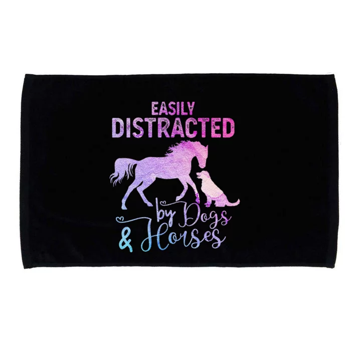 Funny Horse  Easily Distracted Microfiber Hand Towel