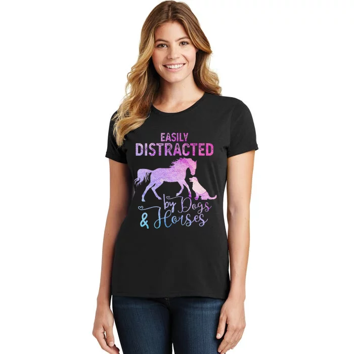 Funny Horse  Easily Distracted Women's T-Shirt