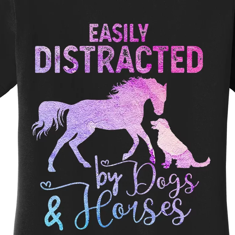 Funny Horse  Easily Distracted Women's T-Shirt