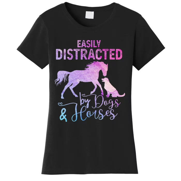 Funny Horse  Easily Distracted Women's T-Shirt