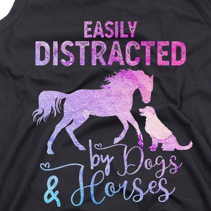 Funny Horse  Easily Distracted Tank Top