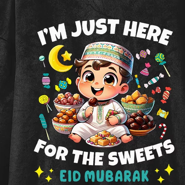 Funny Happy Eid Al Fitr Eid Al Adha Sweets Hooded Wearable Blanket