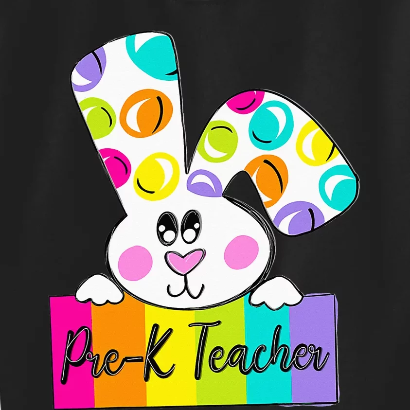 funny Happy Easter Day Bunny Pre-K Teacher Kids Sweatshirt