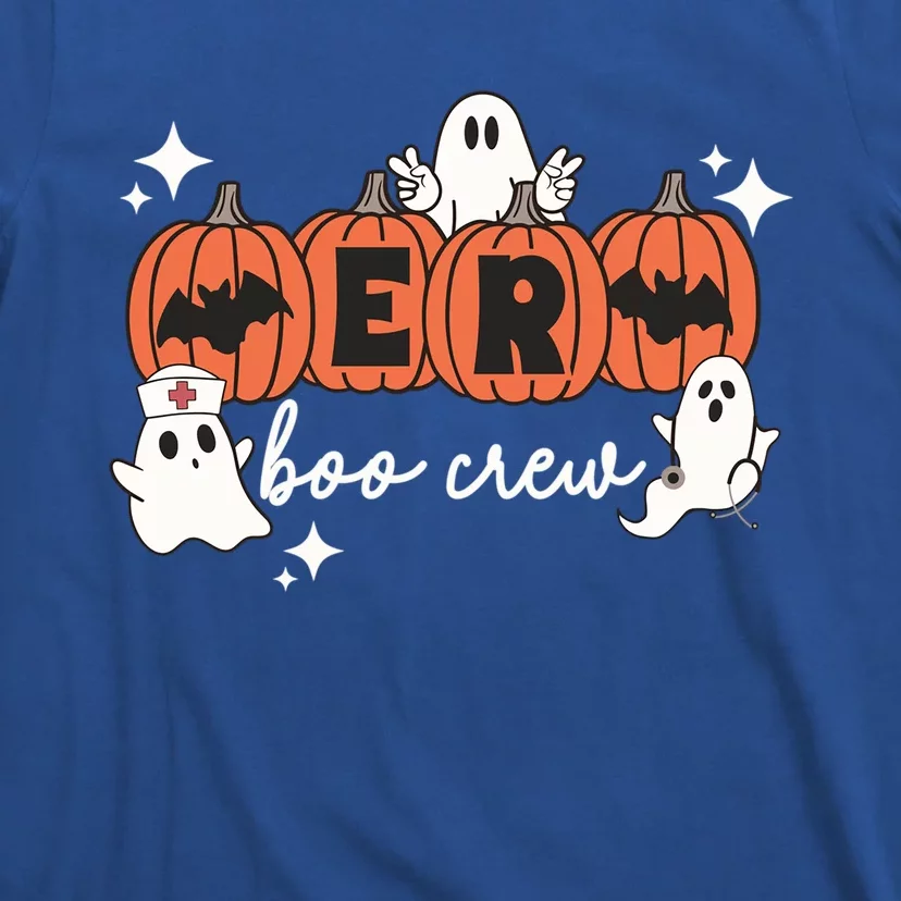 Funny Halloween Er Boo Crew Emergency Room Nurse Halloween Gift T-Shirt