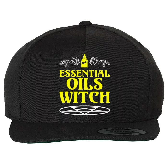 Funny Halloween Essential Oils Witch Aromatherapy Wool Snapback Cap