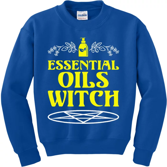 Funny Halloween Essential Oils Witch Aromatherapy Kids Sweatshirt