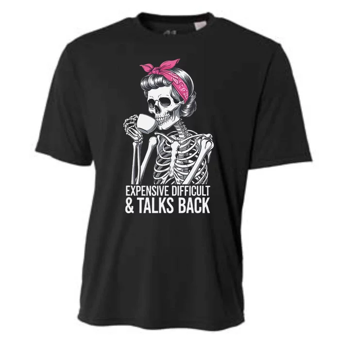 Funny Halloween Expensive Difficult And Talks Back Cooling Performance Crew T-Shirt