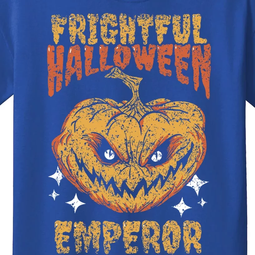 Frightful Halloween Emperor Dad Father Daddy Halloween Papa Gift Kids T-Shirt