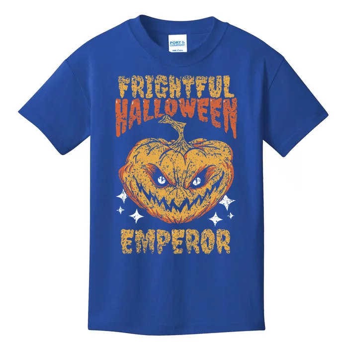 Frightful Halloween Emperor Dad Father Daddy Halloween Papa Gift Kids T-Shirt