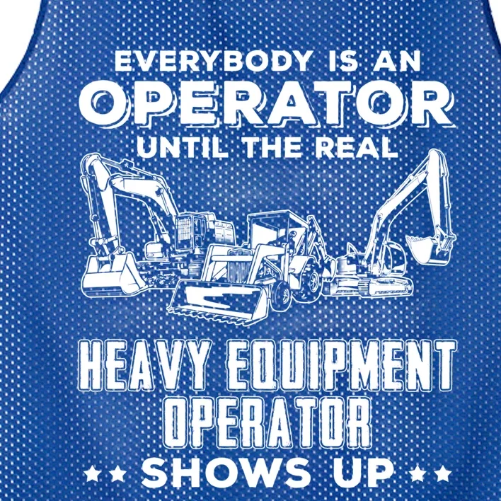 Funny Heavy Equipt Excavator Bulldozer Backhoe Operator Gift Mesh Reversible Basketball Jersey Tank