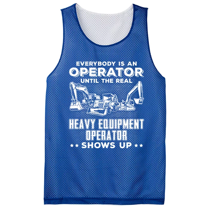 Funny Heavy Equipt Excavator Bulldozer Backhoe Operator Gift Mesh Reversible Basketball Jersey Tank