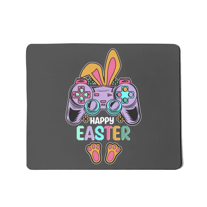 Funny Happy Easter Gamer Bunny Rabbit Controller Mousepad