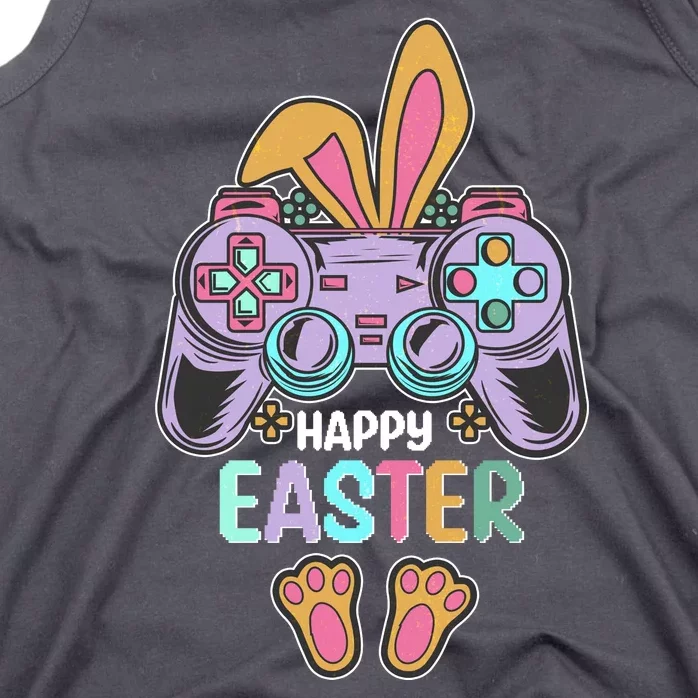 Funny Happy Easter Gamer Bunny Rabbit Controller Tank Top