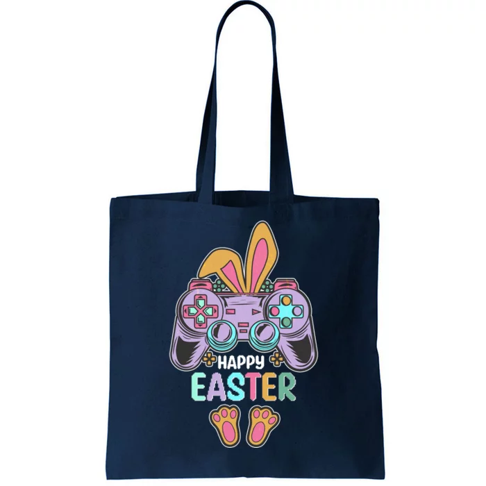 Funny Happy Easter Gamer Bunny Rabbit Controller Tote Bag