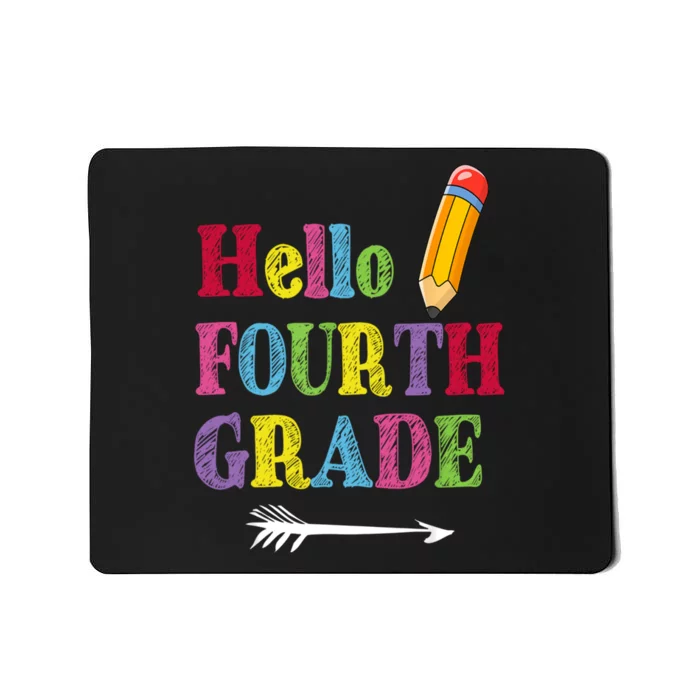 Funny Hello Fourth Grade Funny Back To The School Mousepad