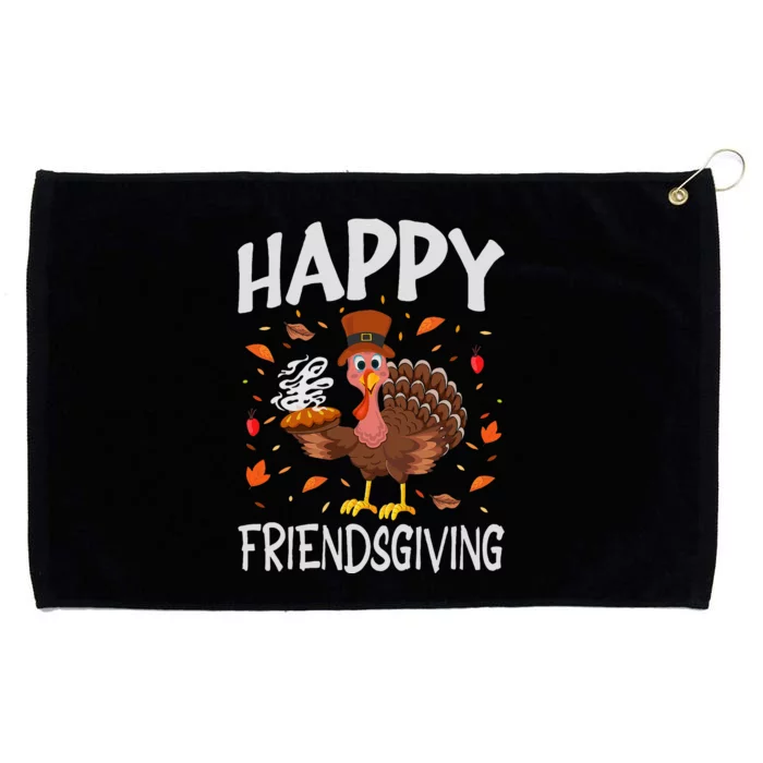 Funny Happy Friendsgiving Turkey Friends Giving Gifts Grommeted Golf Towel