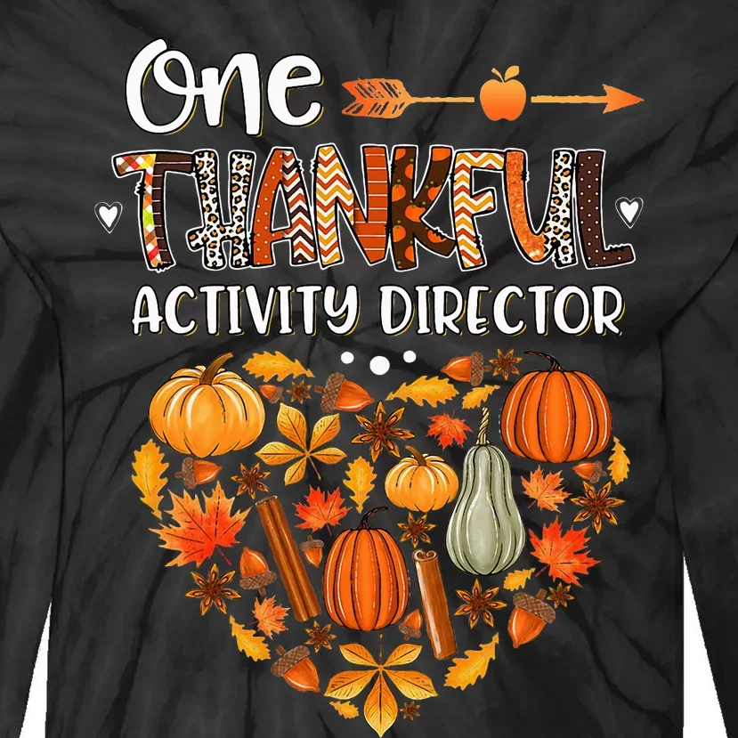 Fall Harvest Fun Engaging Thanksgiving Activities Tie-Dye Long Sleeve Shirt