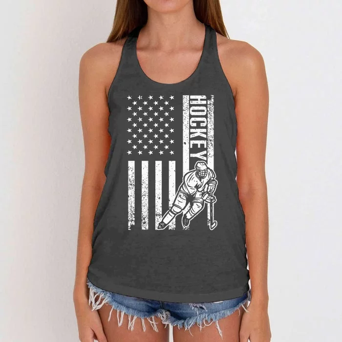 Funny Hockey Women's Knotted Racerback Tank