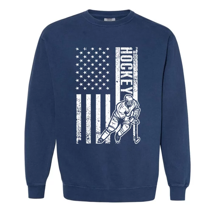 Funny Hockey Garment-Dyed Sweatshirt