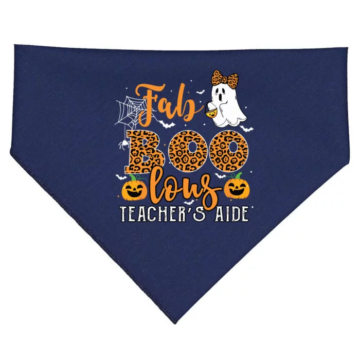 Faboolous Halloween For Teacher’S Aide Cute Leopard USA-Made Doggie Bandana