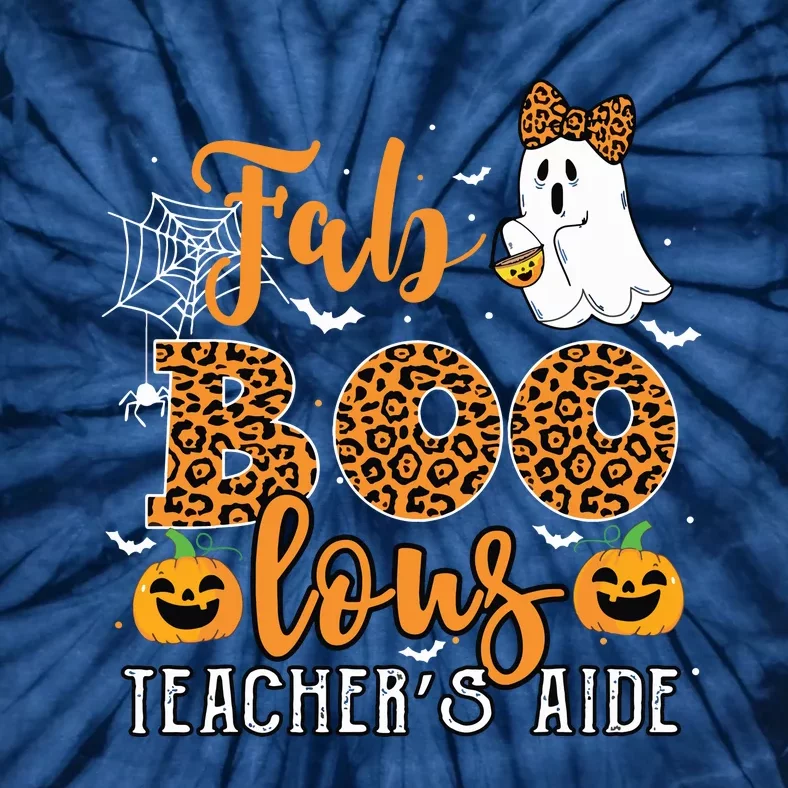 Faboolous Halloween For Teacher’S Aide Cute Leopard Tie-Dye T-Shirt