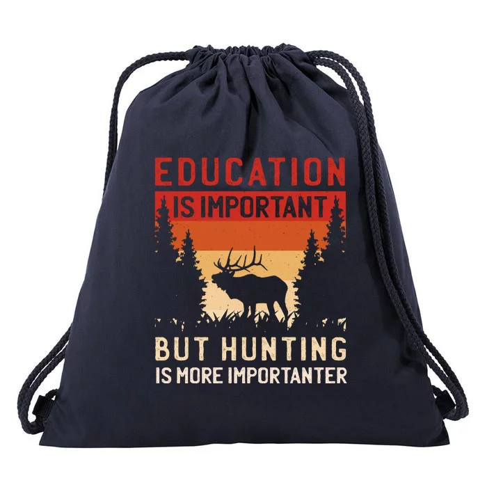 Funny Hunting Drawstring Bag