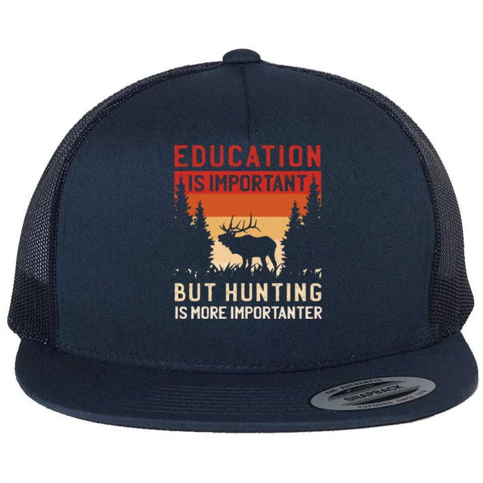 Funny Hunting Flat Bill Trucker Hat