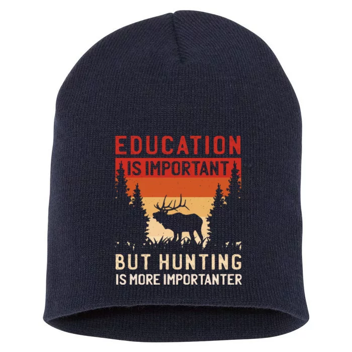 Funny Hunting Short Acrylic Beanie