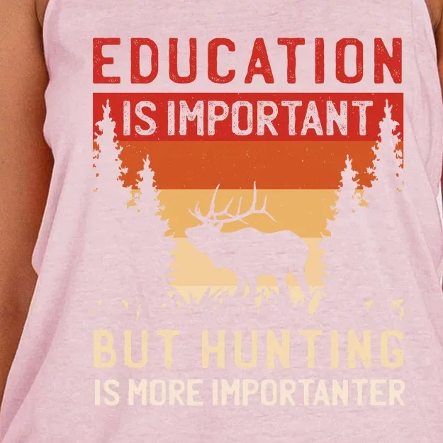 Funny Hunting Women's Knotted Racerback Tank