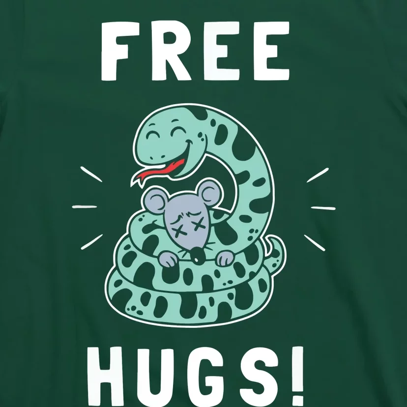 Free Hugs Funny Python Snake Anaconda Joke Tee T-Shirt