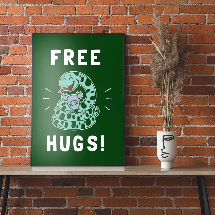 Free Hugs Funny Python Snake Anaconda Joke Tee Poster