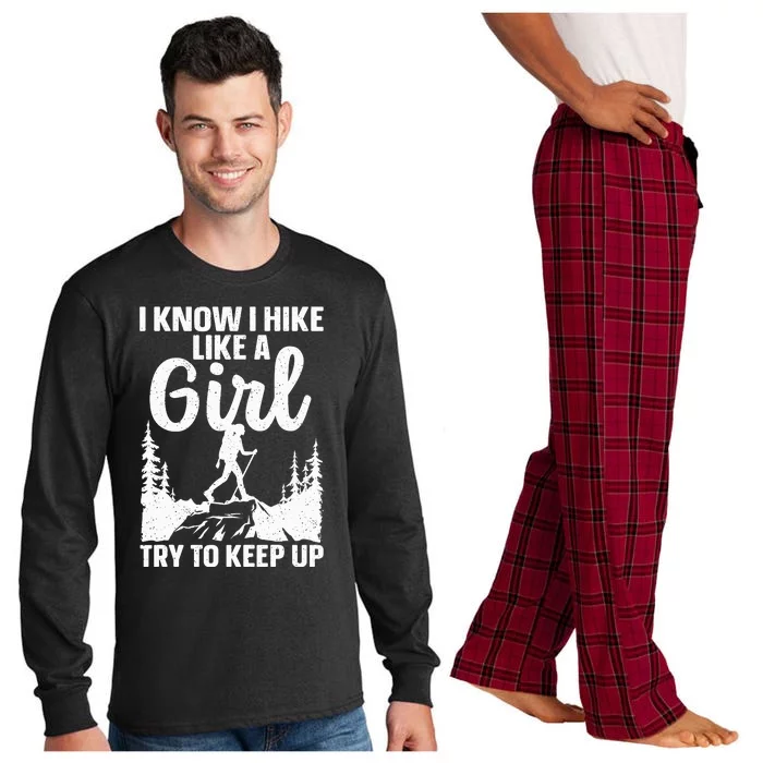 Funny Hiking For Mountaineer Hiking Lover Gift Long Sleeve Pajama Set