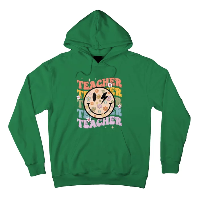 Funny Hippie Face Teacher Shirts Back To School Teachers Day Hoodie