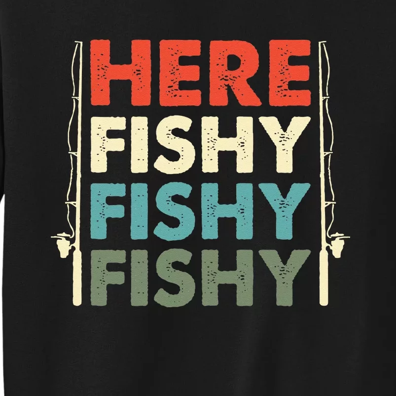 Fish Hunting Fishing Fishrod Fisherman Tall Sweatshirt