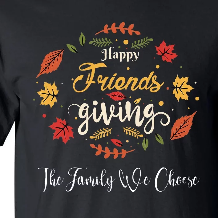 Funny Happy Friendsgiving Turkey Friends Giving Tall T-Shirt