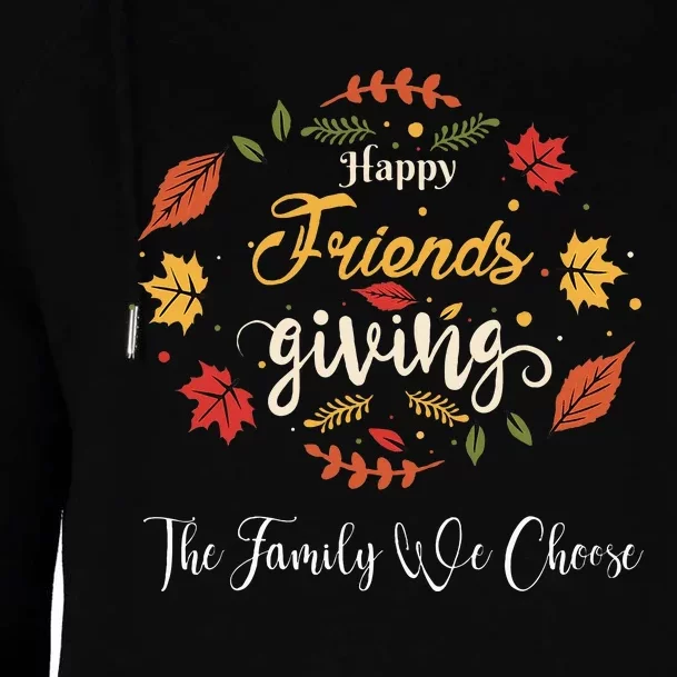 Funny Happy Friendsgiving Turkey Friends Giving Womens Funnel Neck Pullover Hood