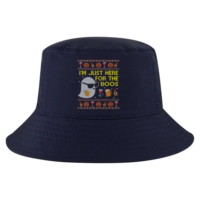 Funny Here For The Boos Meaningful Gift Ugly Halloween Meaningful Gift Cool Comfort Performance Bucket Hat