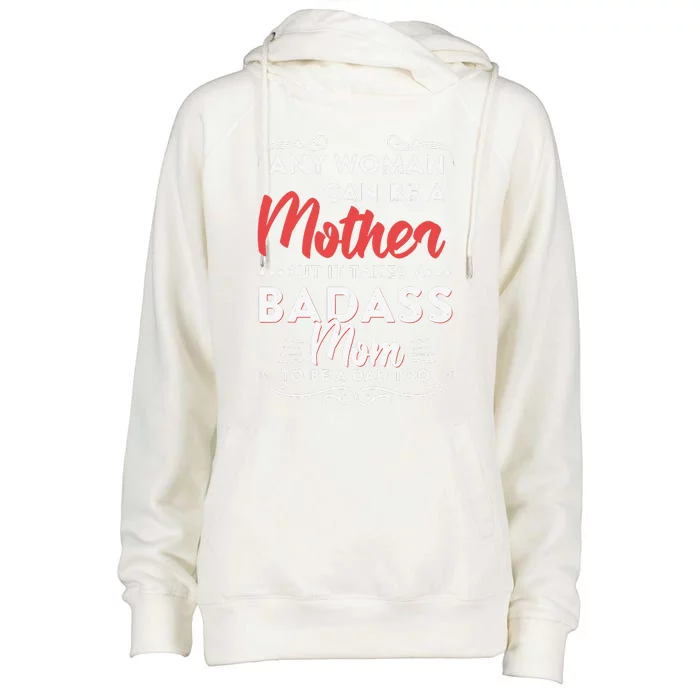 Funny Happy Fathers Day To The Best Single Mom Womens Funnel Neck Pullover Hood