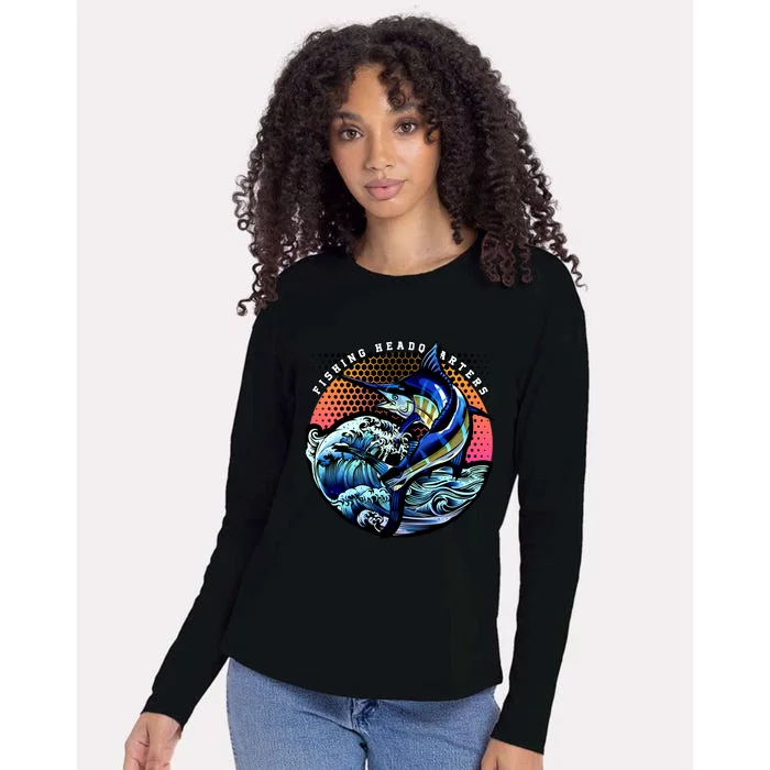 Fishing Headquarters Womens Cotton Relaxed Long Sleeve T-Shirt