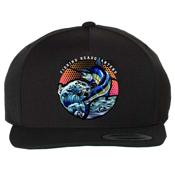 Fishing Headquarters Wool Snapback Cap