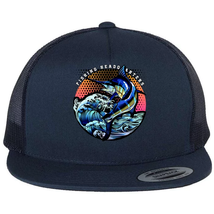 Fishing Headquarters Flat Bill Trucker Hat