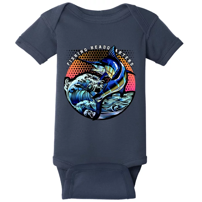 Fishing Headquarters Baby Bodysuit