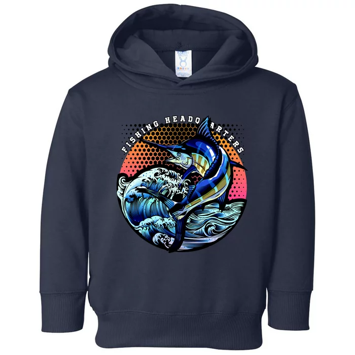 Fishing Headquarters Toddler Hoodie