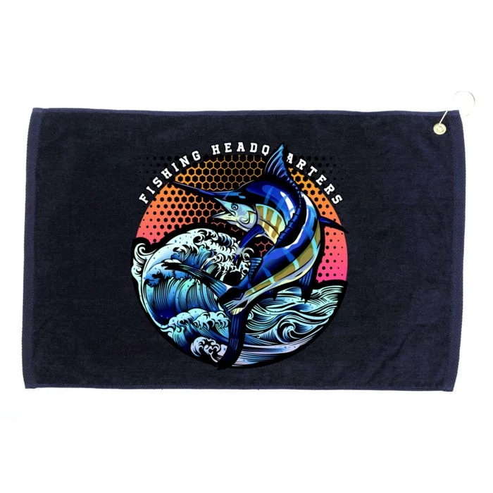 Fishing Headquarters Grommeted Golf Towel