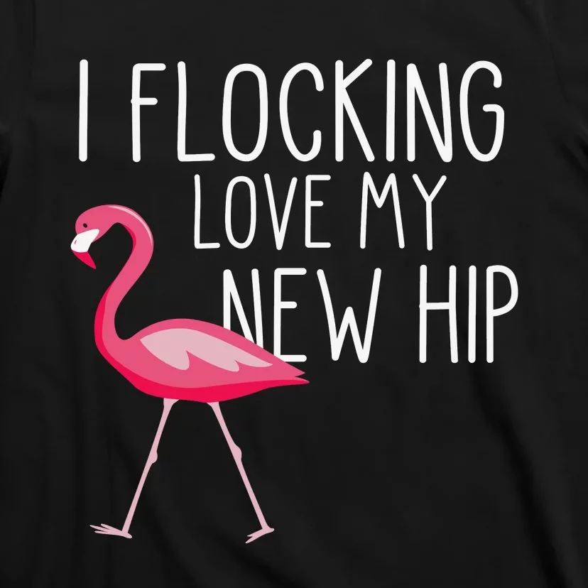 Flocking Hip Funny Pink Flamingo T-Shirt