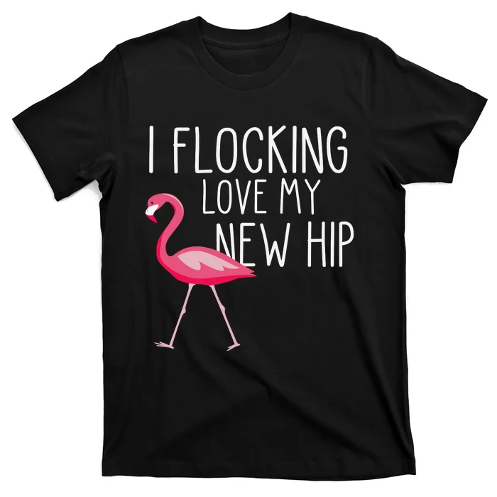 Flocking Hip Funny Pink Flamingo T-Shirt