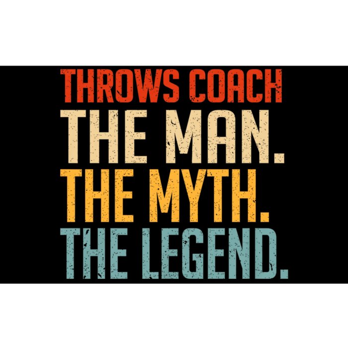 Fun Hilarious Funny Track & Field Throwing Throws Coach Bumper Sticker