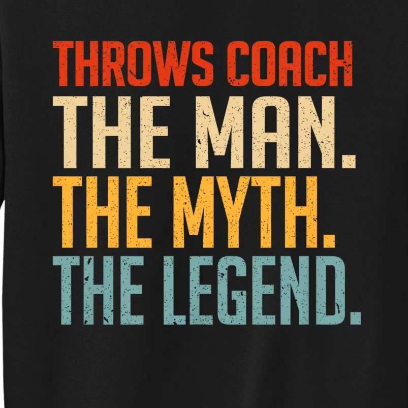 Fun Hilarious Funny Track & Field Throwing Throws Coach Tall Sweatshirt