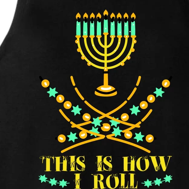 Funny Hanukkah Ladies Tri-Blend Wicking Tank