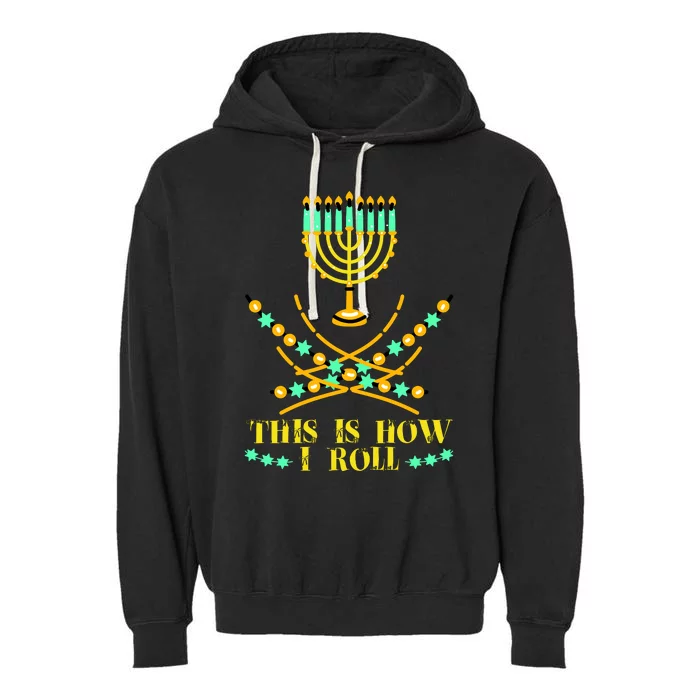 Funny Hanukkah Garment-Dyed Fleece Hoodie